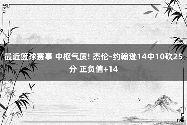 最近篮球赛事 中枢气质! 杰伦-约翰逊14中10砍25分 正负值+14